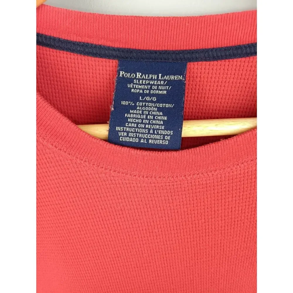 Polo by Ralph Lauren Red Long-Sleeve Crewneck Shirt